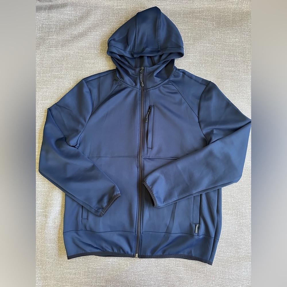 ZeroXposur‎ Men’s Deep Blue Full Zip Hoodie Jacket size Large